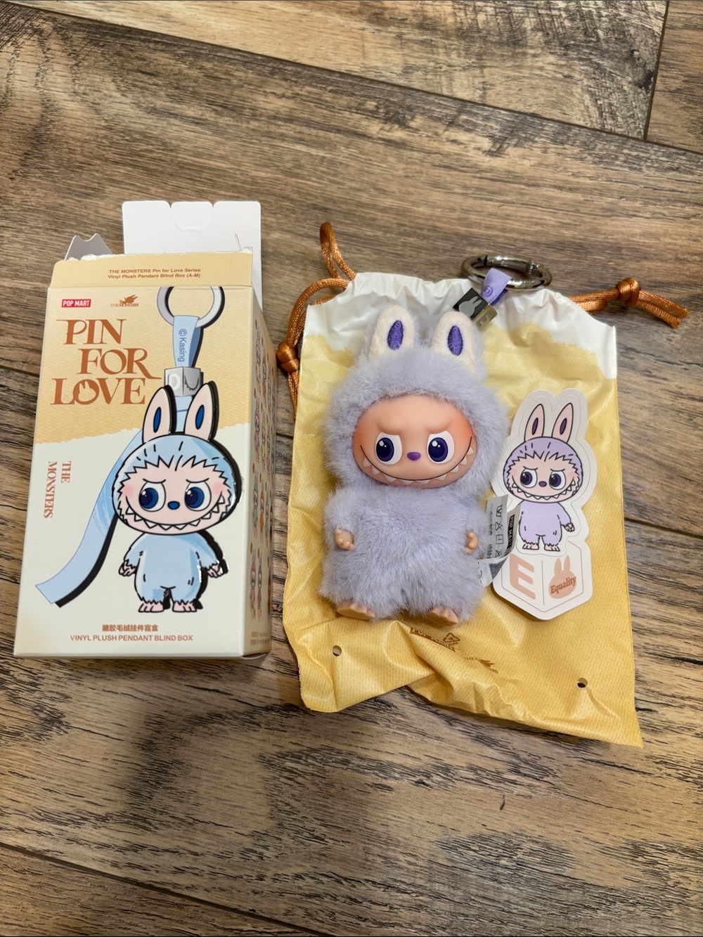 Pop Mart the monsters plush keychain